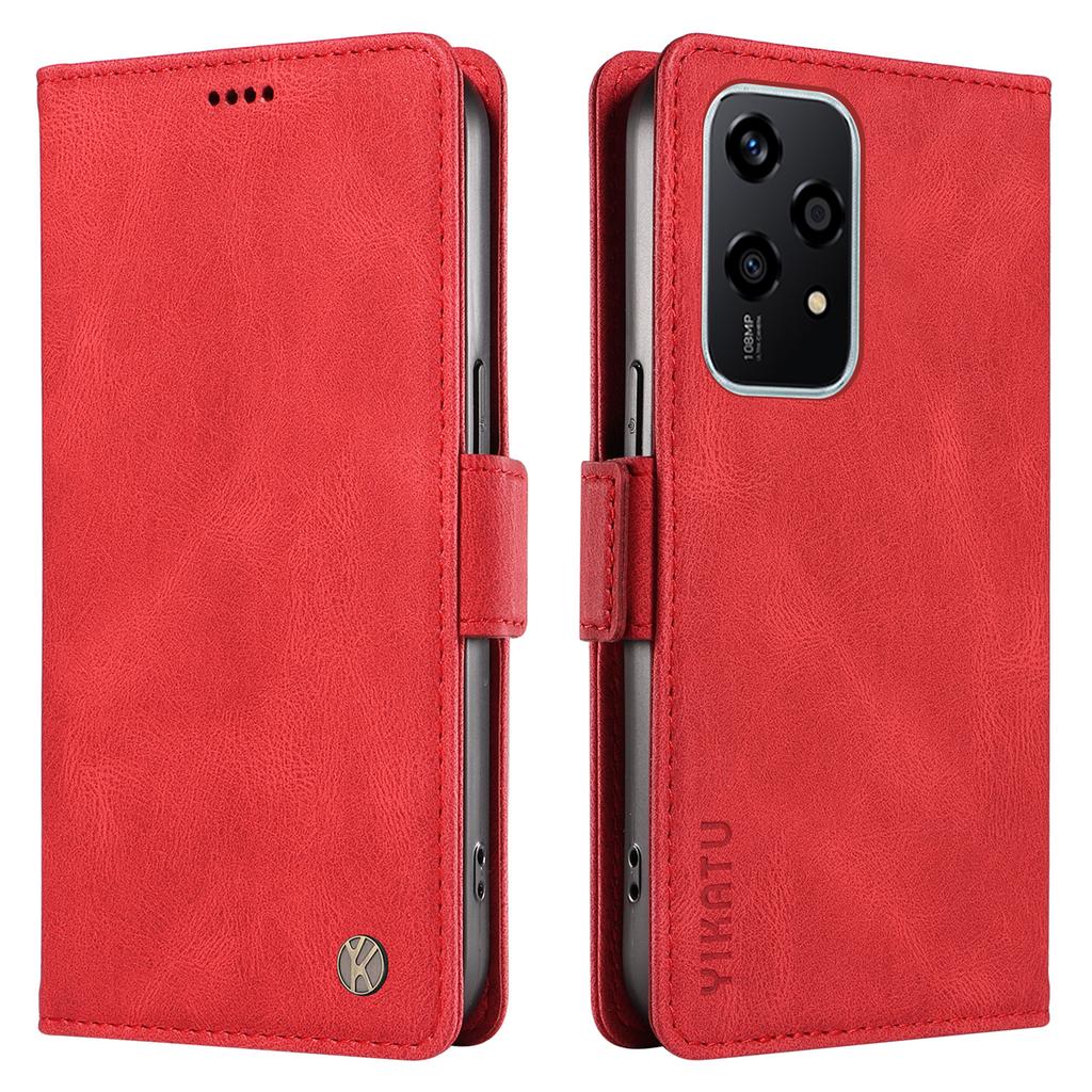 YIKATU YK-005 For Honor 200 Lite Case Card Holders Skin-Touch Leather Magnetic Clasp Phone Cover