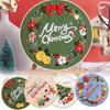 Christmas Embroidery Kit Merry Christmas Embroidery Kits With Patterns Christmas Stocking Ornaments Craft Kits Christmas