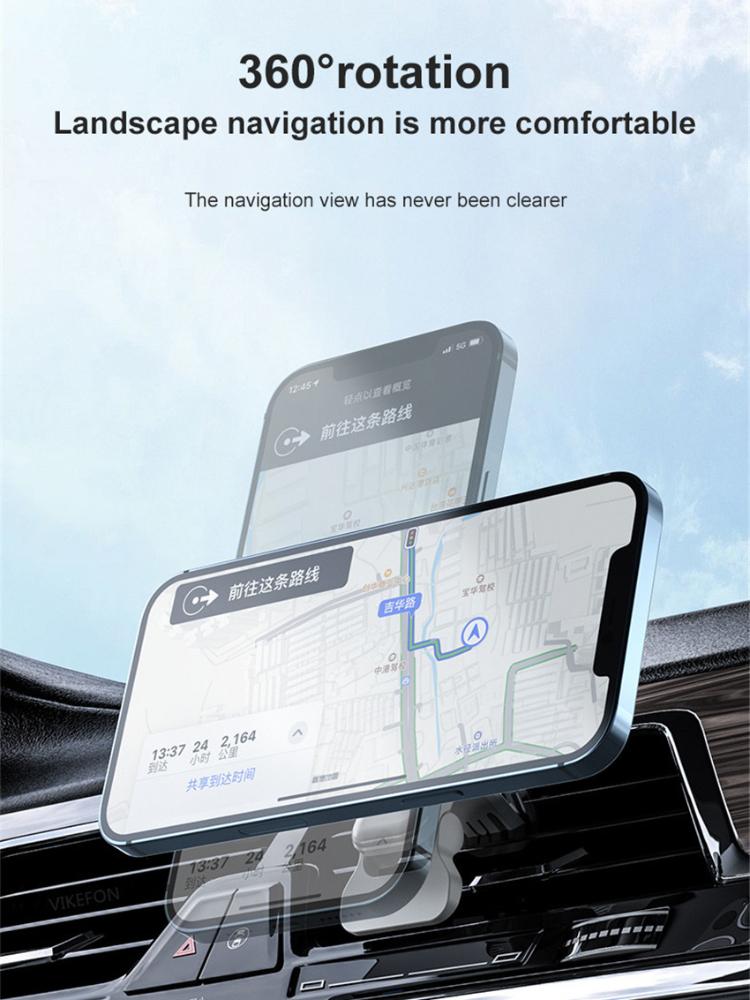 15W Magnetic Wireless Chargers Car Air Vent Stand Phone Holder Fast Charging Station for IPhone 12 13 Pro Max Macsafe QI Charger