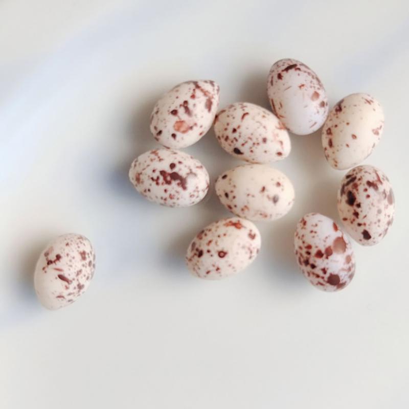 10 шт./уп. Милые яйца-симуляторы, яйца для DIY, декоративные миниатюрные украшения из смолы