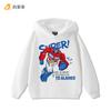 Новая супер красивая толстовка с капюшоном с принтом Трансформеров для мальчиков, детская осенне-зимняя уличная модная теплая флисовая толстовка