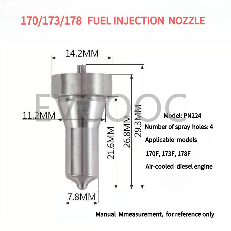 186FA NEW Diesel Engine Fuel Injection Pump 173F 178F 188F 190F 192F Oil Injector Small Generator Set Spare Parts Factory Price