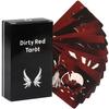 Dirty Red Tarot Deck 10.3*6cm 78 Pcs Tarot Cards Channel Energy Through Bold Strokes and Striking Contrasts