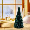 Искусственная рождественская елка, флокированная, рождественская, центральная часть, украшение, прикроватный мини-стол