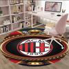 1pc A-AC Milan Carpet, Round Rug, Comfortable, Suitable for Entryways, Living Rooms, Office, And Bedrooms, Christmas Decoration