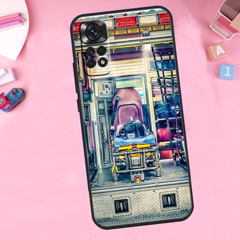 Чехол для телефона скорой помощи EMS EMT Парамедик для Xiaomi Redmi Note 11 10 9 8 12 Pro Turbo 9S 10S 11S 12S 9A 9C 10C 12C