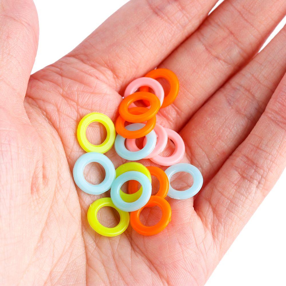 Craft Sewing Accessory Plastic Crochet Ring Mark Circle Knitting Tool Locking Stitch Markers