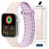 Dux Ducis Strap (Armor Version) Apple Watch Ultra, Se, 9, 8, 7, 6, 5, 4, 3, 2, 1 Strap (49, 45, 44, 42mm) Silicone Magnetic Band Bracelet Rose