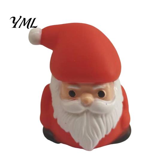 Miniature Christmas Character Sets Vinyl Figurines, Cute Santa Claus Snowman Reindeer Mini Statue, Gifts for Kids Small Holiday Desktop Cake