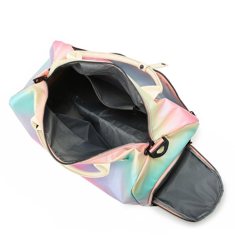 Gradient Fitness Bag Dry and Wet Separation Yoga Bag Large Capacity Travel Bag Separation Shoes Bags