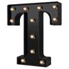 Newly Design Led Letters Lights 26 Alphabet Black Decorative Marquee Lamps for Wedding Party Birthday Home Bar Decoration