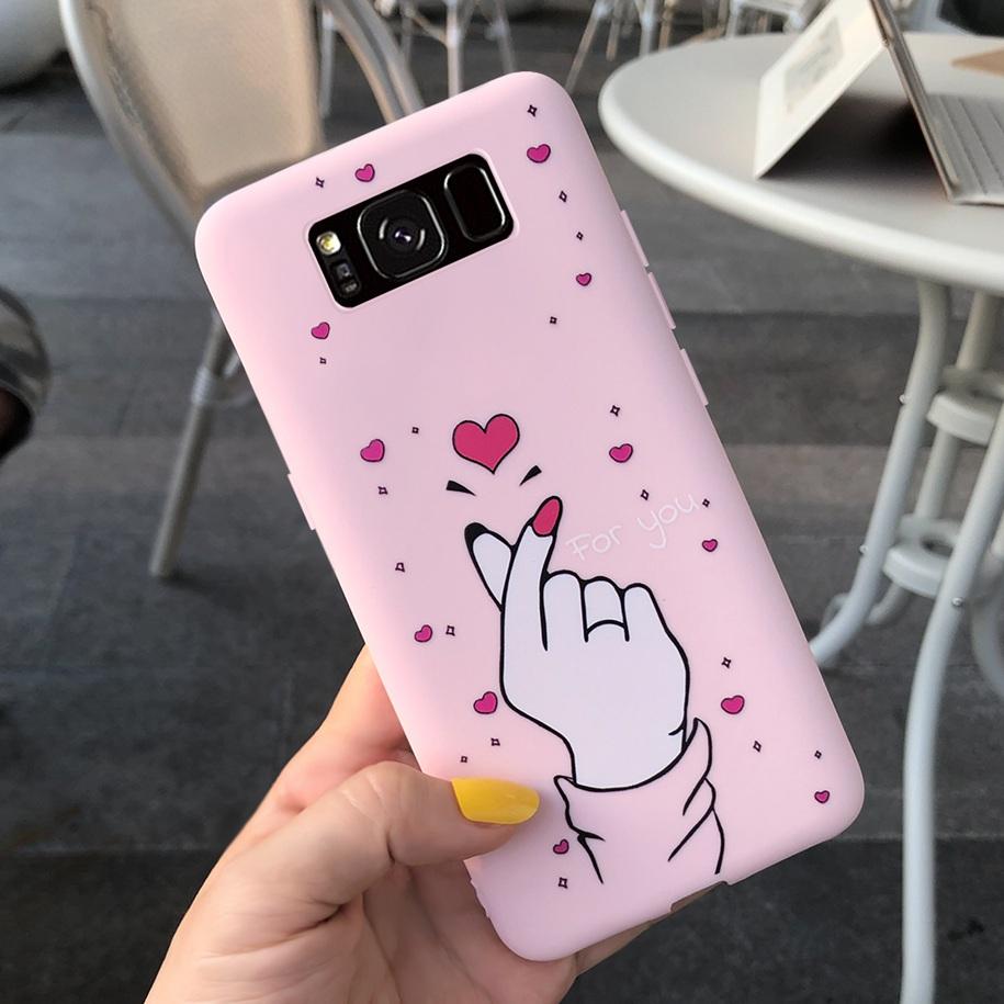 Ударопрочный Чехол Для Samsung S8 Plus SM-G955F Чехол Цветной Ромашка Кактус Мягкий Матовый Чехол Для Телефона Для Samsung S8 S 8 S8+ G950F Capa