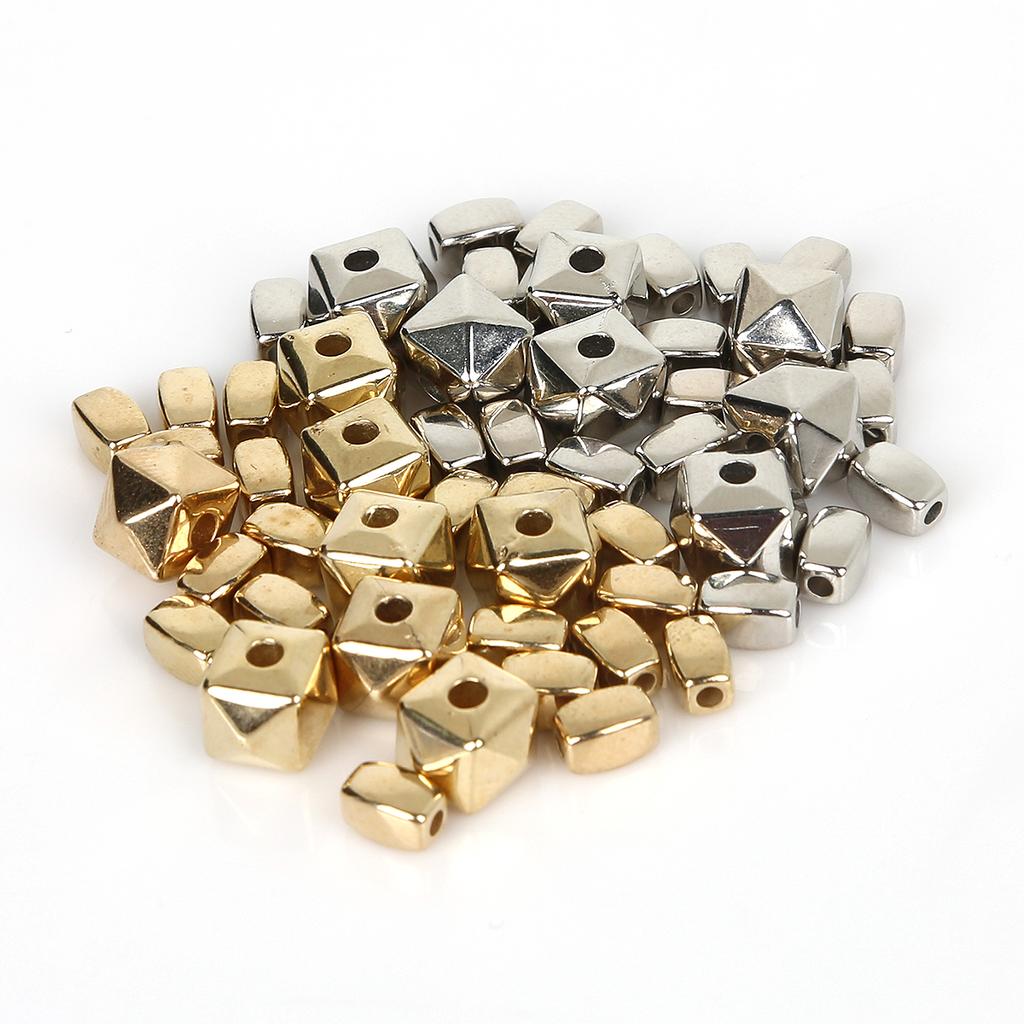 100-500Pcs Acrylic CCB Faceted Geometry Seed Spacer Beads for Jewelry Making DIY Bracelet Necklaces