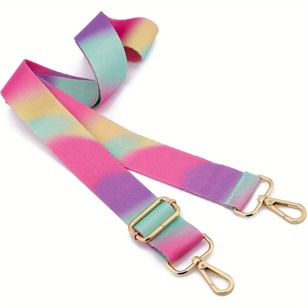 Ремень для сумки через плечо, регулируемый полосатый узор, женский ремень через плечо, сделай сам, утепленный модный нейлоновый новый ремень для сумки