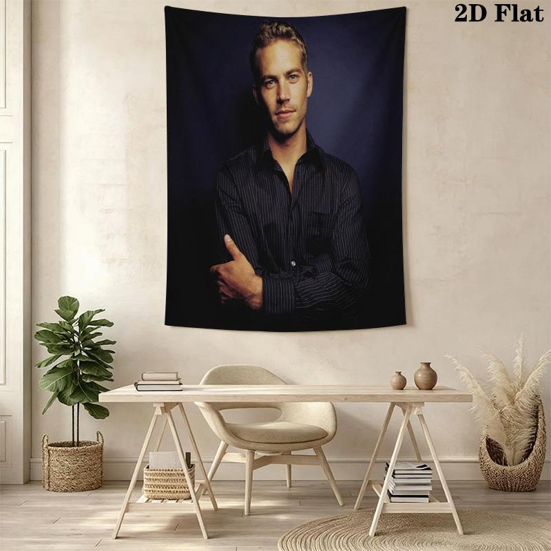 Paul Walker'S Cool Wall Tapestry Tapestry Fashion Print Wallmounted Home Decor Wall Covering Decoration Background Wall Hanging Cloth