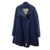 Hui-hui Made In Germany Wool Coat S Navy Women Used