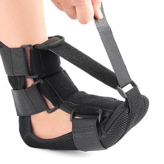 Подошвенный фасциит, ночная шина, регулируемая губчатая подкладка для женщин и мужчин, поддержка свода лодыжки, эластичный ботинок, облегчение тендинита, бандаж для сна для ног