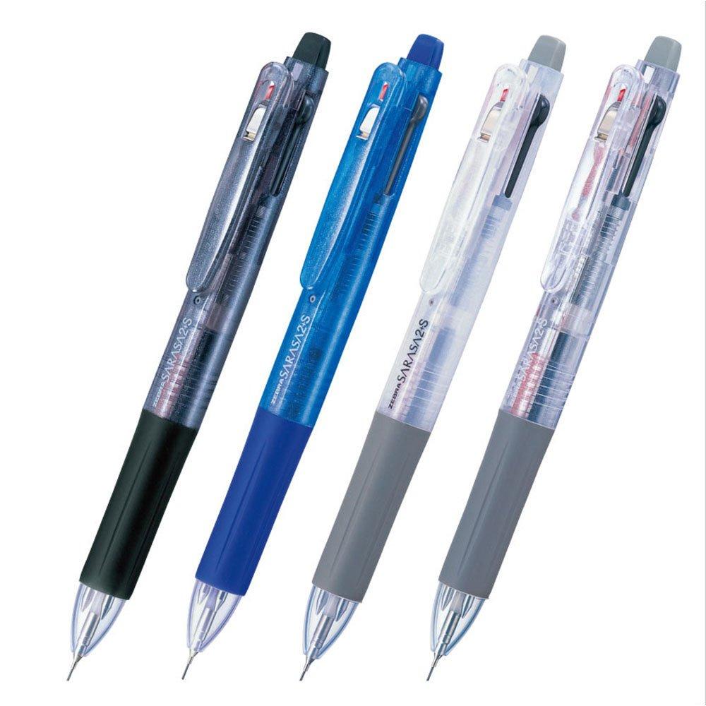 Zebra 2 Colors Sharp Sarasa 10 Multi-Function Pen, + 2+S White, Pens, B-SJ2-W