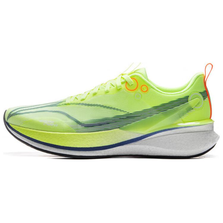 Li Ning Red Hare 8PRO Низкие повседневные тренировочные гоночные беговые кроссовки Мужские флуоресцентные желто-зеленые ARPV003-4