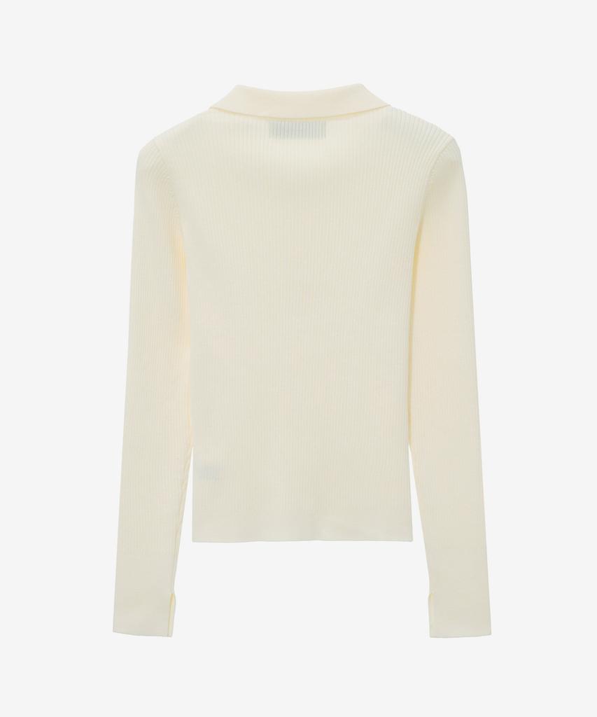 MIND BRIDGE WOMEN [W][Couture] Ribbed Collar Knit - 4 Colors