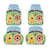 Car Foot Mat Neutral Wire Ring Cartoon Main Driving Single Piece Foot Mat Anti-Dirty Floor Mat Carpet Cute Mat