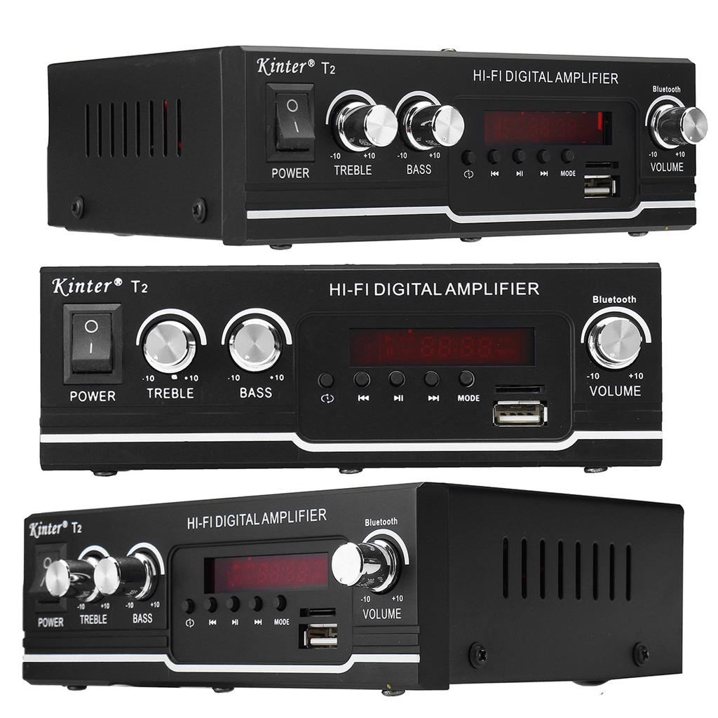 3200W 110V/220V Bluetooth Audio Power HiFi Amplifier Music Receiver FM Radio Amplifier Audio Support with Remote Control for Home