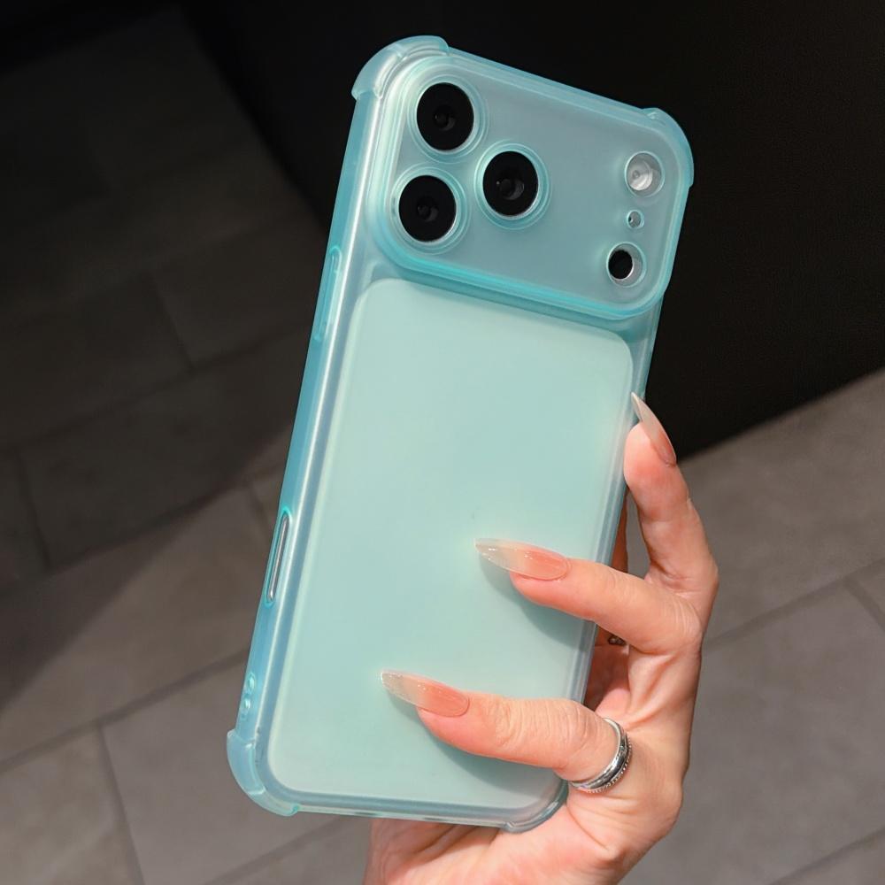 Милый Матовый Прозрачный Чехол для Телефона для iPhone 17 Air 14 15 16 11 12 13 Pro Max Plus Ударопрочный Защита Камеры Мягкий ТПУ Чехол