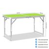 Adjustable Folding Table and Chair Set for Outdoor Markets, Camping, and Picnics