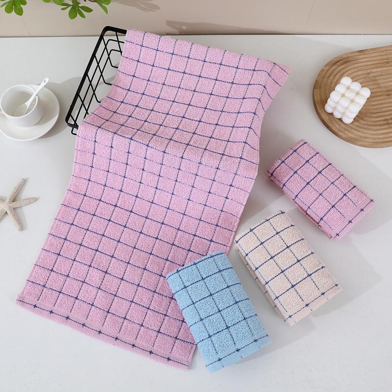Утолщенное мягкое впитывающее хлопково-полиэстеровое полотенце для лица - подарок для домашнего использования
