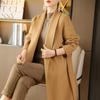 100% Wool Women Coat Autumn Wool Long Coat Handmade Pea Coat Winter Warm Wool Long Jacket Overcoat