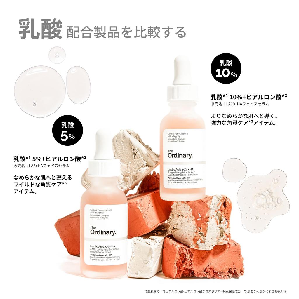 THE ORDINARY Сыворотка для лица с LA 10% + гиалуроновой кислотой 30 мл - Высокая концентрация AHA, осветляющая, отшелушивающая, увлажняющая для сухой, тусклой кожи, Оригинальная