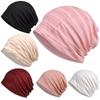 Women's Breathable Thin Cotton Pullover Hat - Spring/Summer Headscarf, Confinement, Sleep, and Outdoor Leisure Cap.