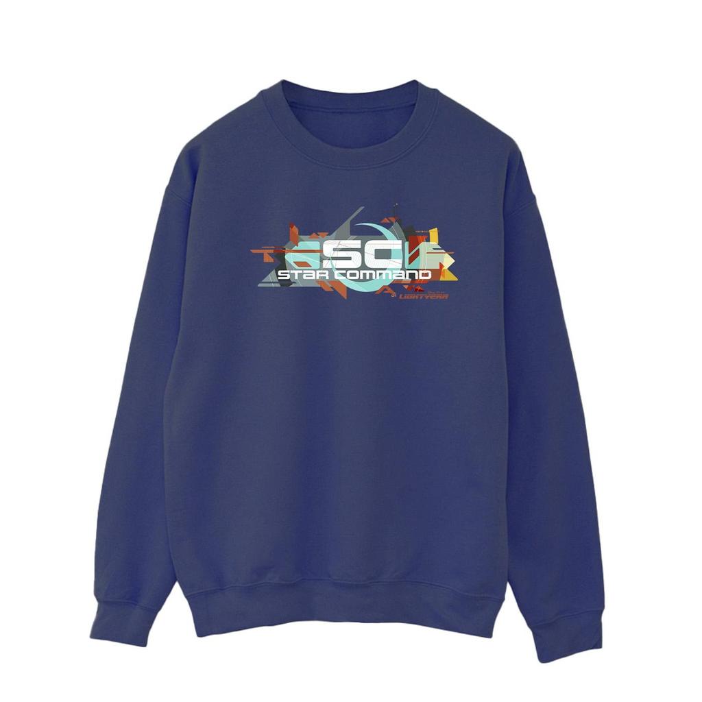 Disney Mens Lightyear Star Command Graphic Title Sweatshirt
