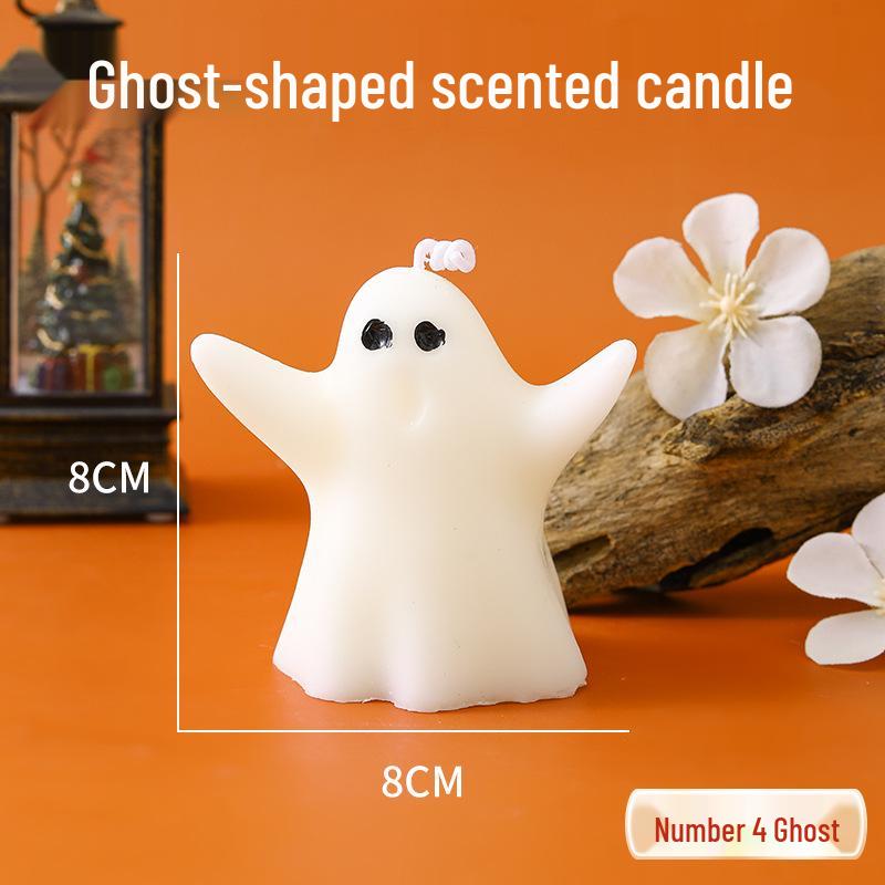 Handmade Halloween Ghost Scented Candle - Creative Holiday Gift & Party Favor
