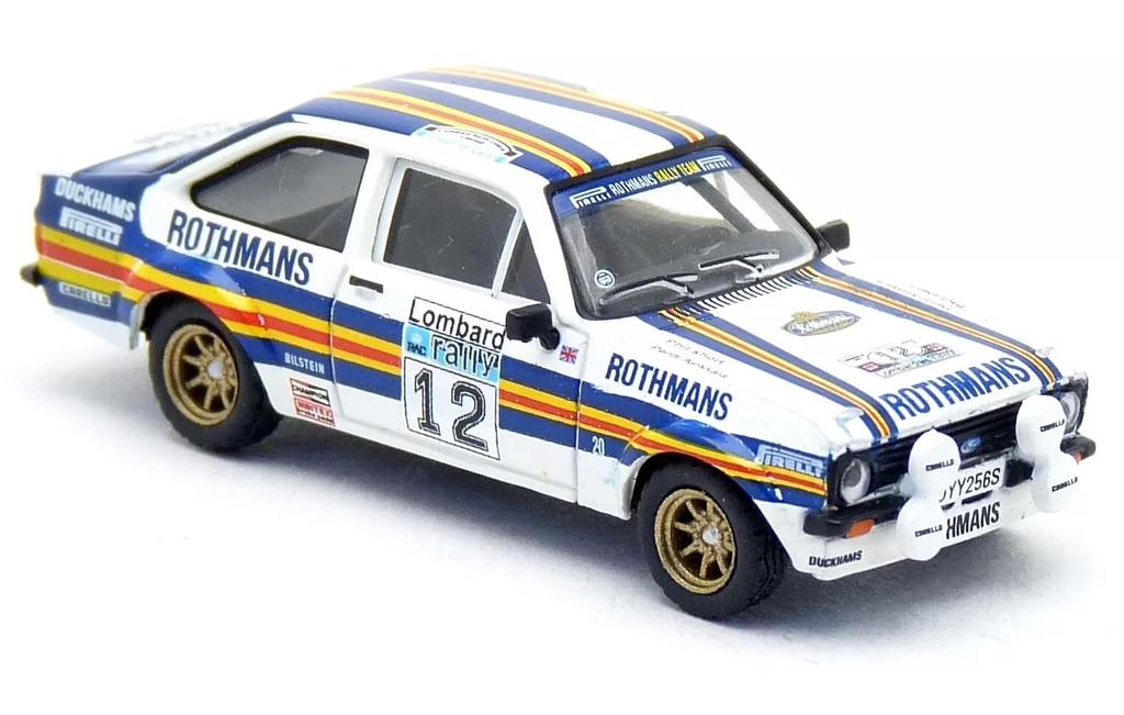 Brekina HO Scale Diecast Model Ford Escort RS 1800 1981 Rally Rothmans BREKINA Escort RS 1/87 Car #12