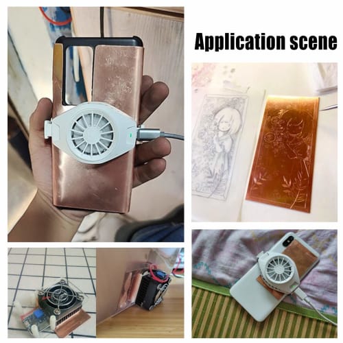 BENECREAT 2 Pieces 99% Pure Copper Plate, Thickness 1mm, Rectangle 200x100mm, Machine Cutting, Precision Processing, for Mold Making