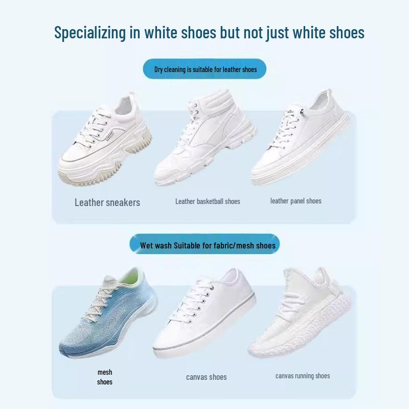 Shoe Whitening & Stain Removal Spray - Powerful Cleaner for White Shoes
