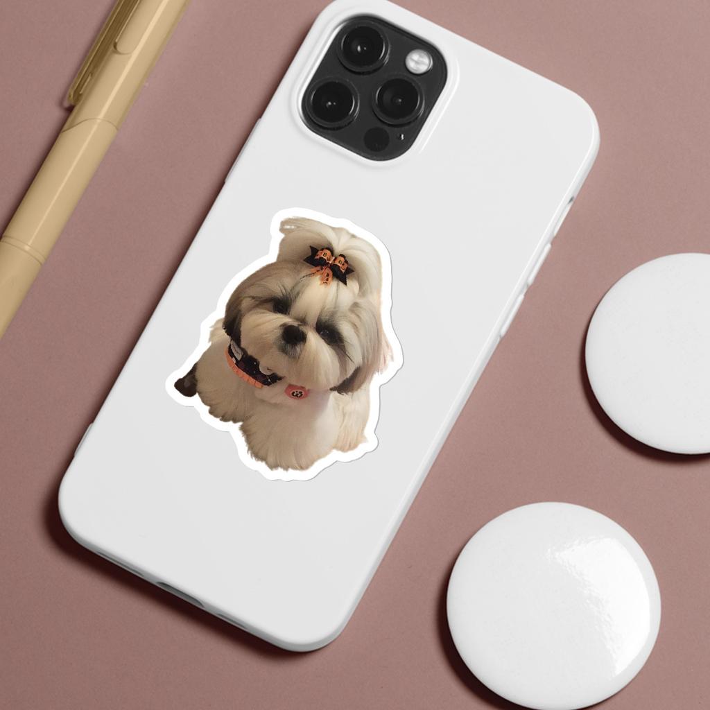 50 Puppy Expression Graffiti Stickers Cute Animal Stickers Skateboard Mobile Phone Computer Waterproof Decorative Stickers