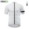 Wosawe Mens Cycling Jerseys for Men Breathable Short Sleeve Bike Shirt Cycle Tops Black Breathable Summer Biking Tops