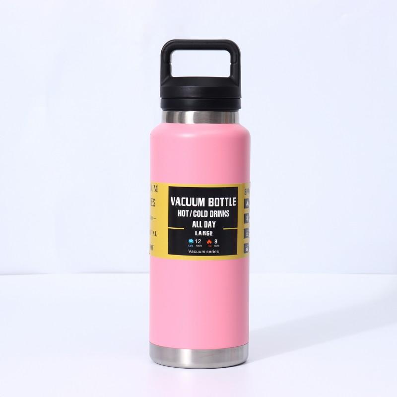 Stainless Steel Vacuum Insulated Travel Mug With Handle 600ml 800ml 1000ml Outdoor Camping Gym Office