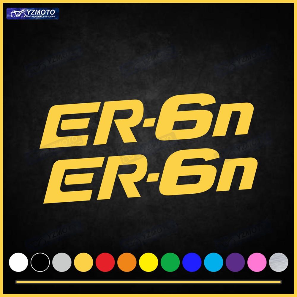 For ER-6N ER 6N ER6N Motorcycle Accessories Racing Sticker Logo Decals Fuel Tank body Engine Fairing Windshield Helmet Stickers