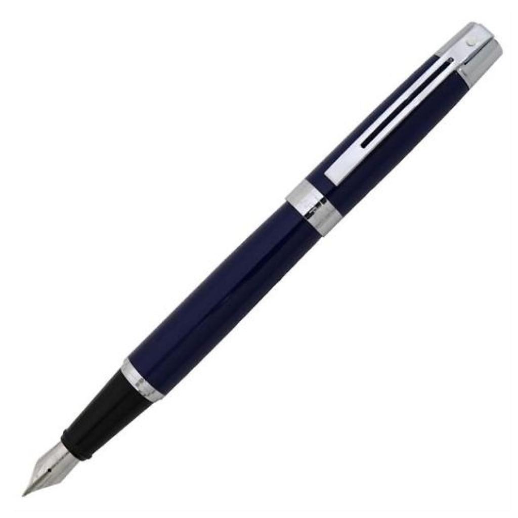 SHEAFFER 300 Fountain Fine Gloss Officially Imported Pen, Nib, SGC9328PN-F, Blue,