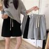 Женские повседневные спортивные шорты А-силуэта с высокой талией - Petite, Свободный крой, Модный летний стиль