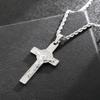 Христианское кельтское ожерелье с распятием для мужчин из нержавеющей стали, цепочка, ювелирное изделие в подарок