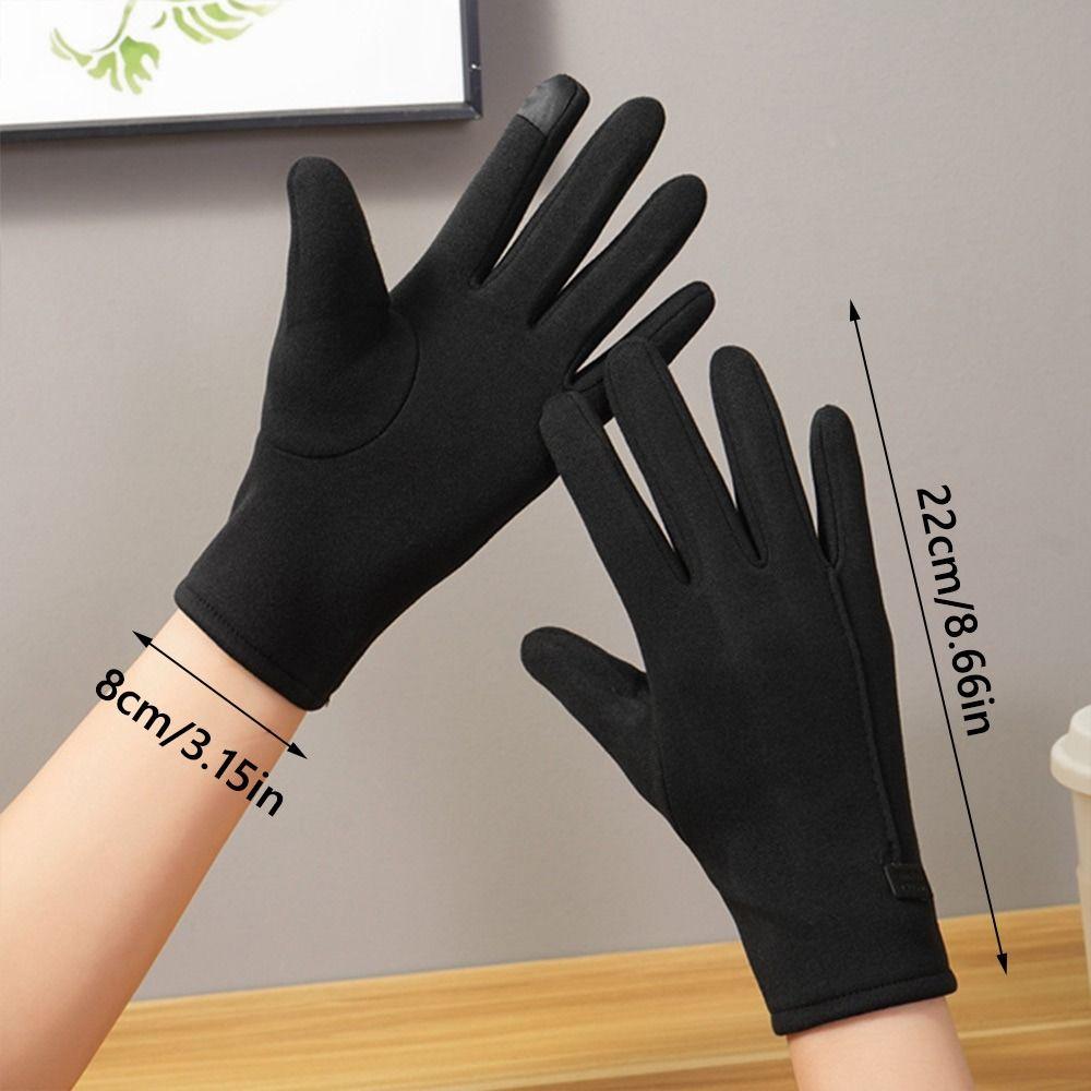 Перчатки для верховой езды однотонные, утолщенные, для сенсорных экранов, новые зимние перчатки для женщин