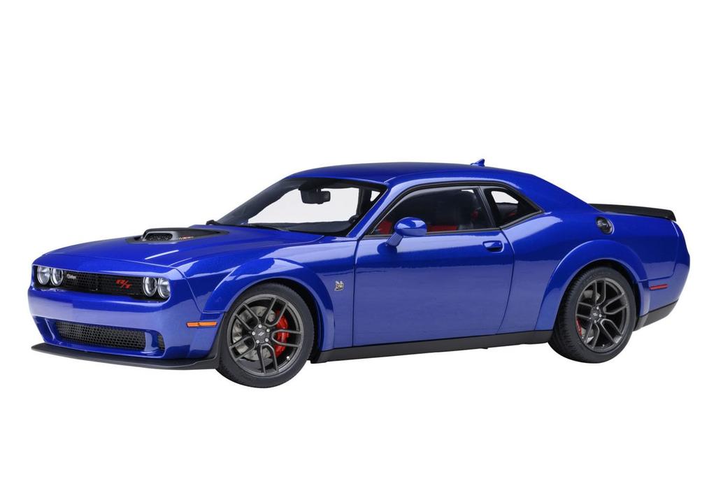 AUTOart 1/18 Scale Dodge Challenger R/T Scat Pack Widebody 2022 Indigo Blue/Metallic Blue Finished Model