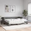 VidaXL Daybed with Pull-out Bed Dark Grey 80x200 Cm Fabric 3196574