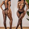 Hot Sexy Fashion Gradient Color Bodystockings Women Sexy Lingerie Fishnet Bodysuit Porn Lace Underwear Erotic Garter Stockings