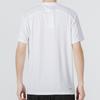 Adidas Мужская футболка с однотонным логотипом в полоску и небольшой вышитой эмблемой, белый цвет H16877