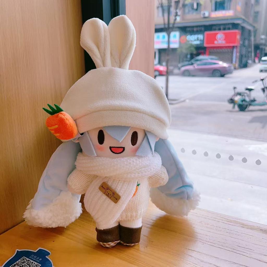 Kawaii Hatsune Miku Snow Princess Anime Cartoon Plush Doll Dress-Up Hatsune Miku Fufu Cute Doll Christmas Gift